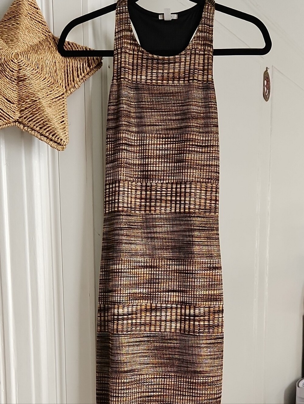 Ecote Brown Patterned Maxi Dress